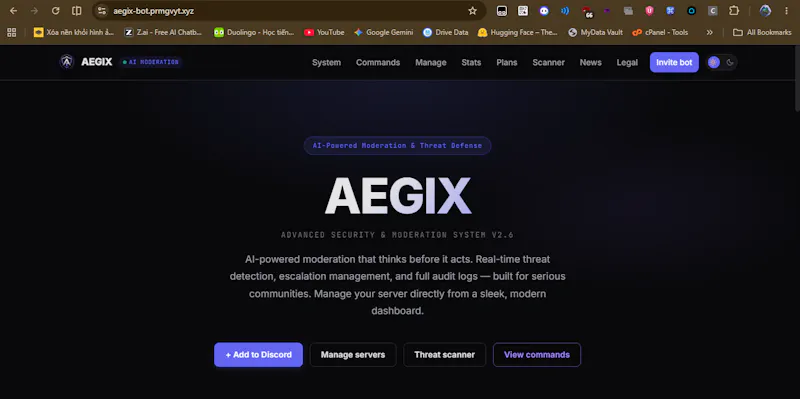 AEGIX — Advanced Discord Moderation screenshot 2