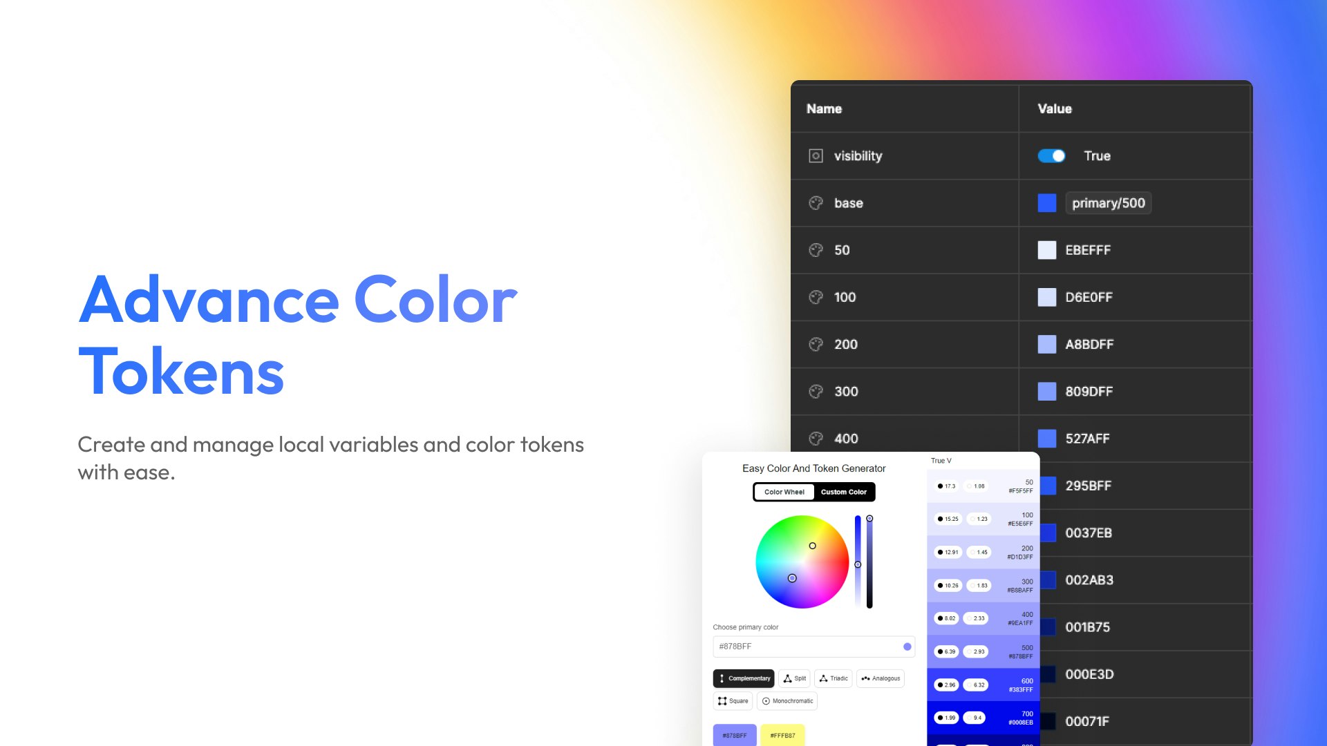 Einfache Farbe und Tokengenerator - Farbgenerator das ultimative Plugin für Figma Medien 7