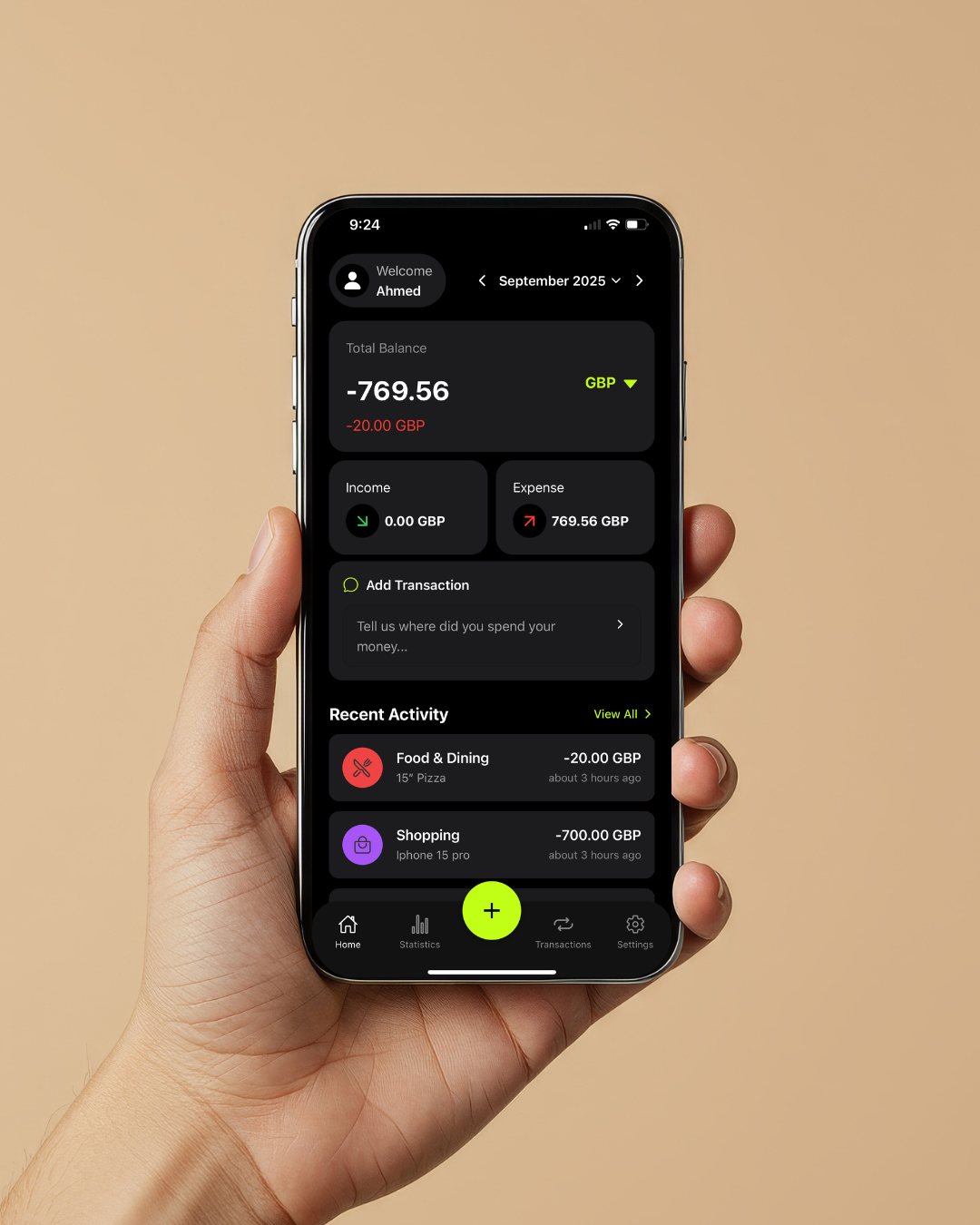 Qrosh - AI Expense Tracker that uses AI only to help media 1