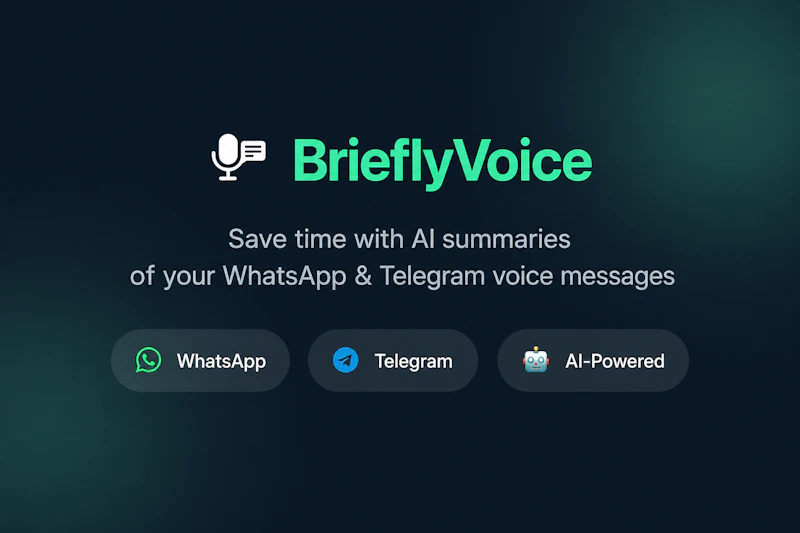 BrieflyVoice screenshot 1