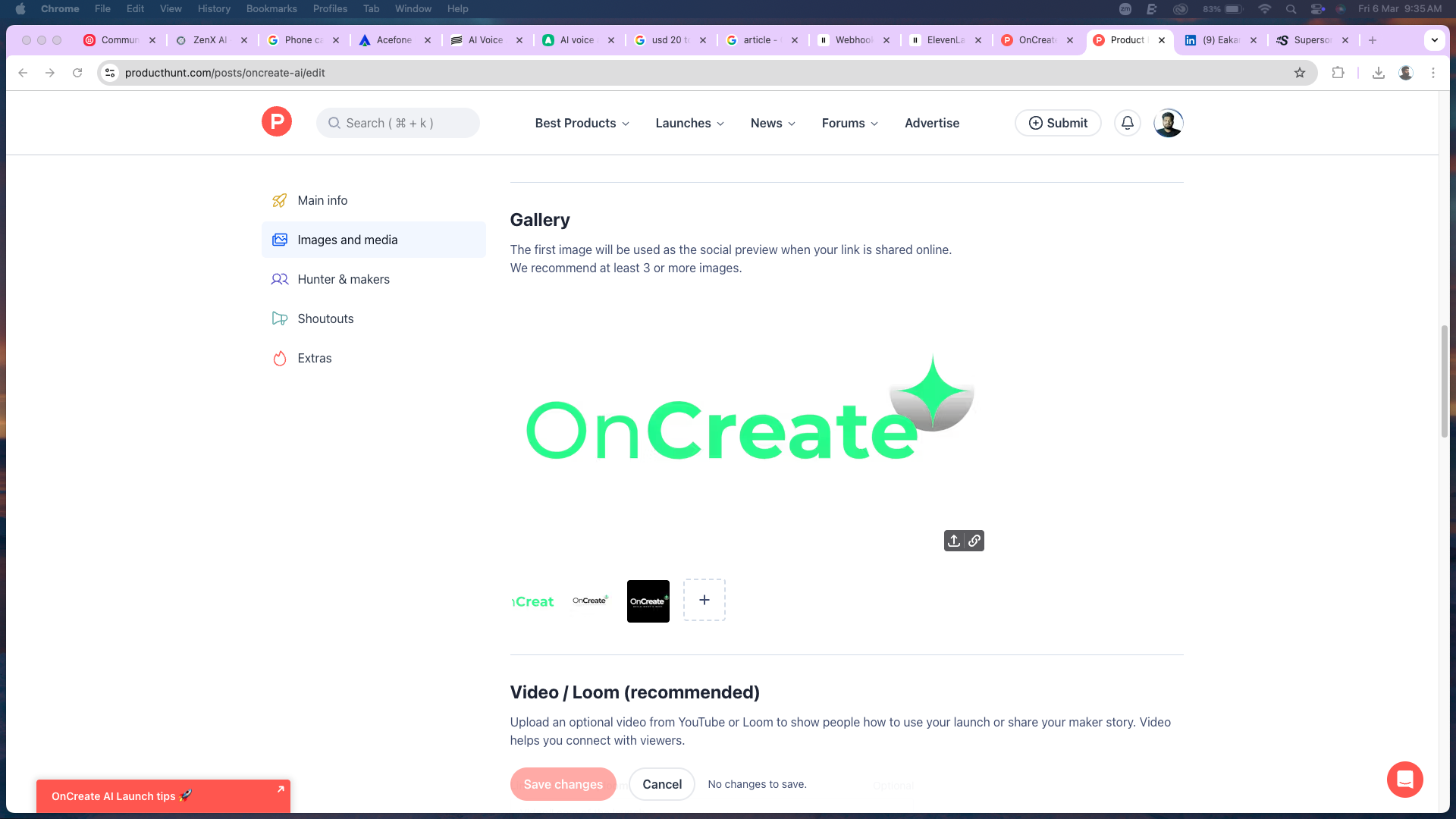 OnCreate AI - Screenshot 3 showing product features and functionality