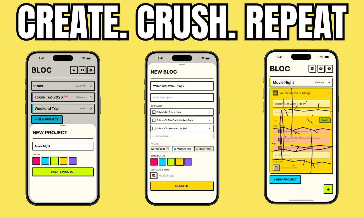 Bloc - Screenshot 3 showing product features and functionality