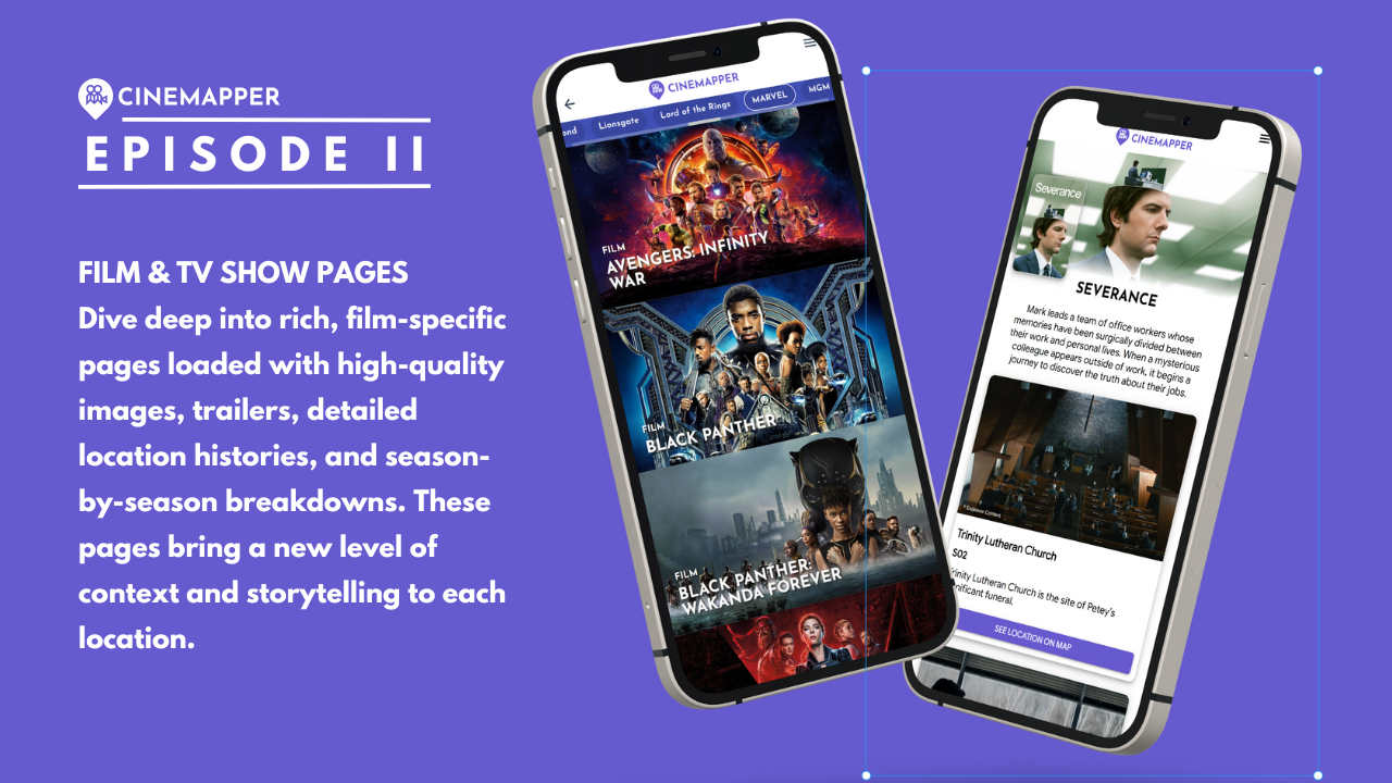 CineMapper - Filmed there, go there! 'Google Maps for film' media 5
