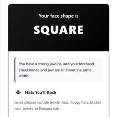 Face Shape Calculator - Product Hunt launch logo and brand identity