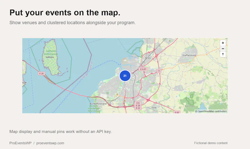 ProEventsWP screenshot 3