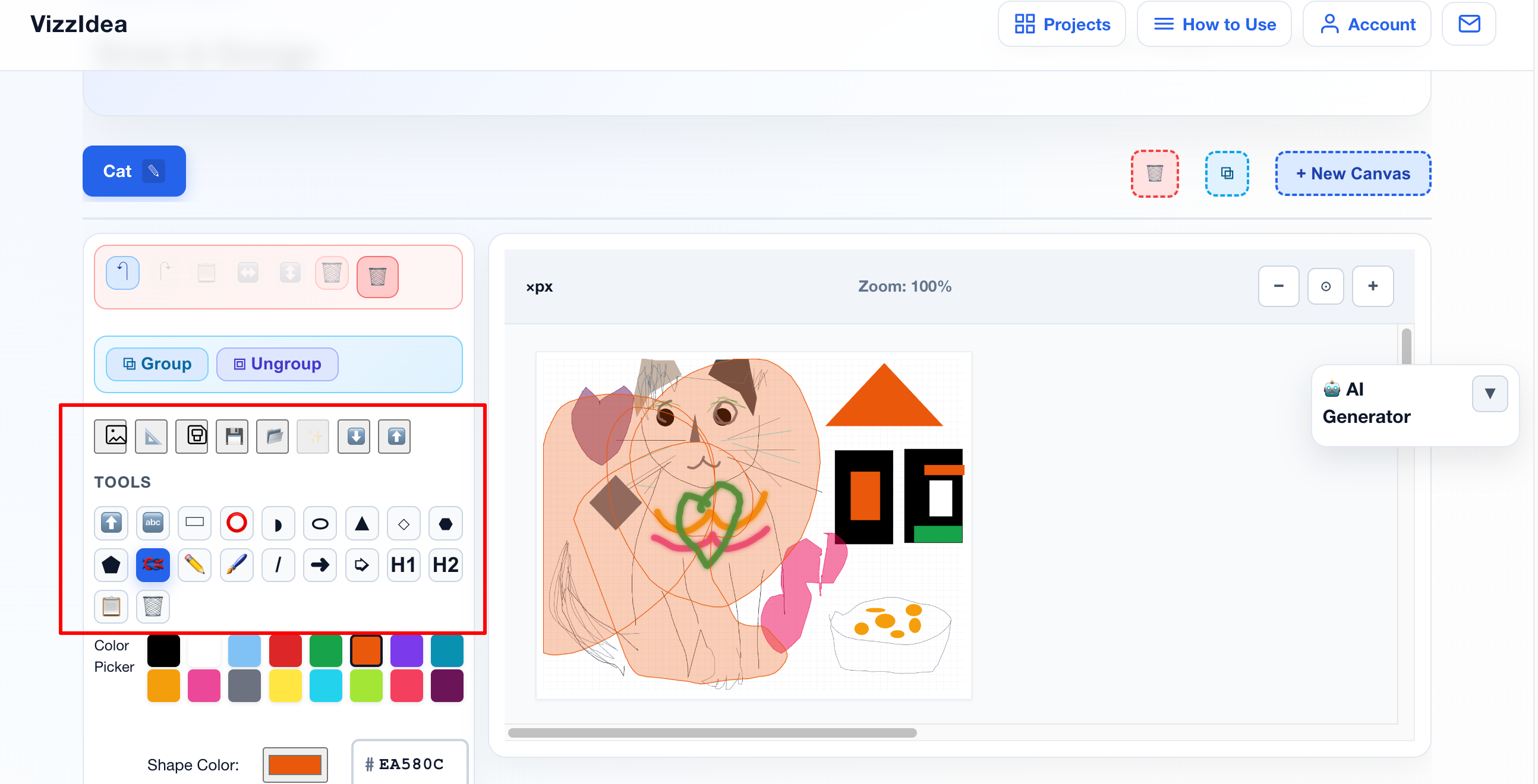 Vizz Idea - Screenshot 3 showing product features and functionality