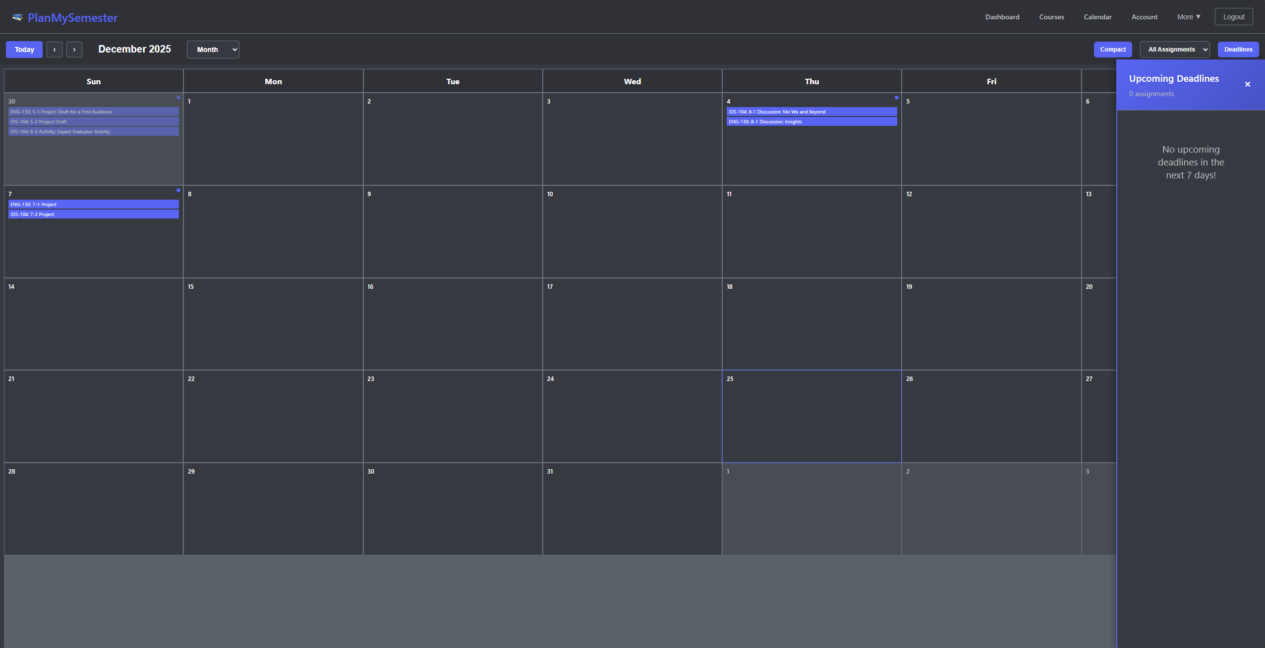PlanMySemester - Powered by AI - Screenshot 5 showing product features and functionality