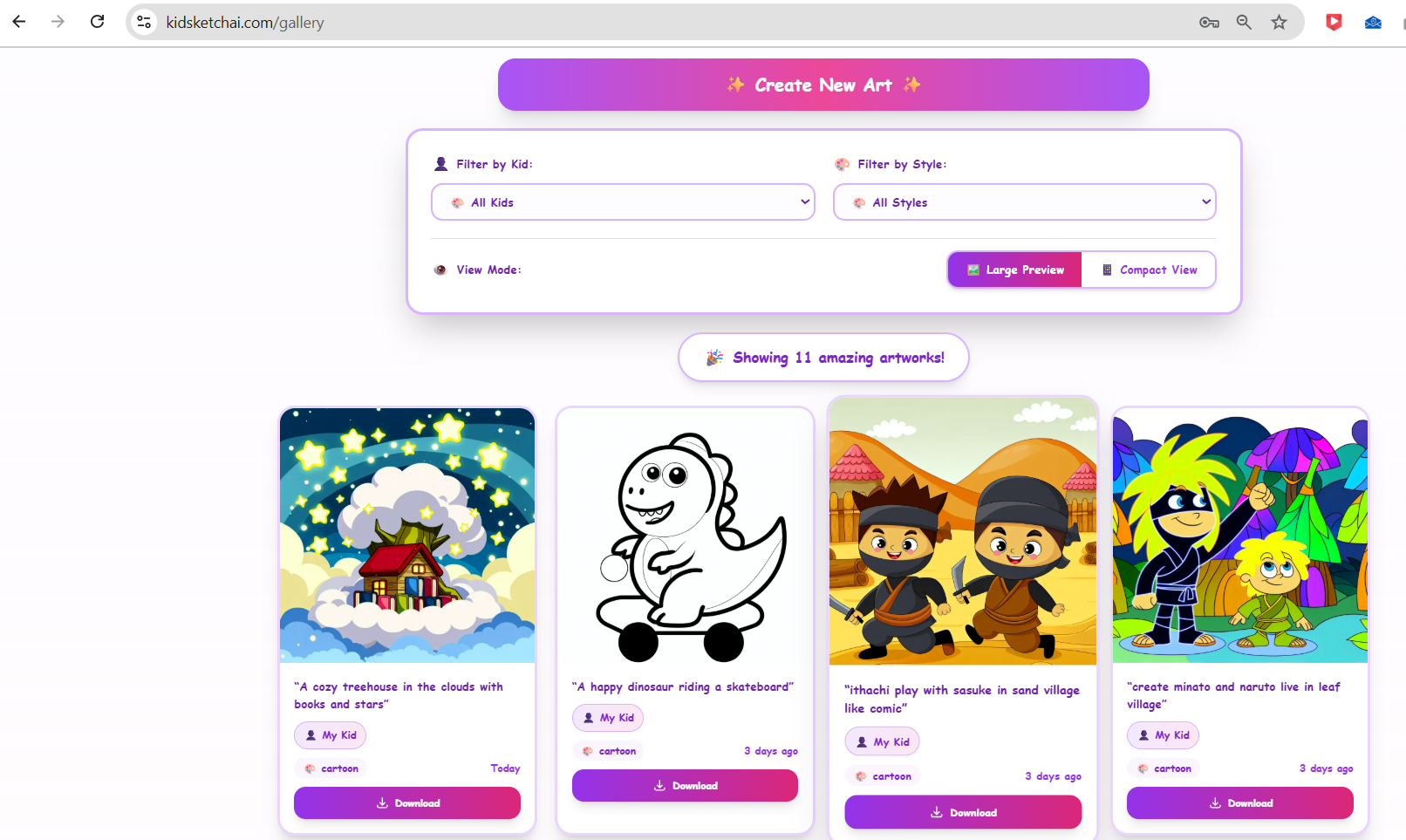 KidSketchAI - Screenshot 3 showing product features and functionality