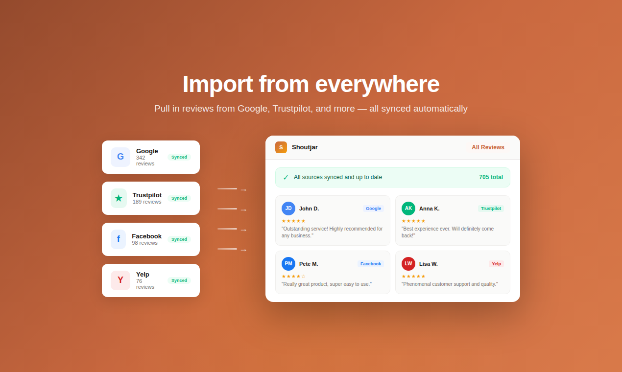 Shoutjar - Screenshot 3 showing product features and functionality