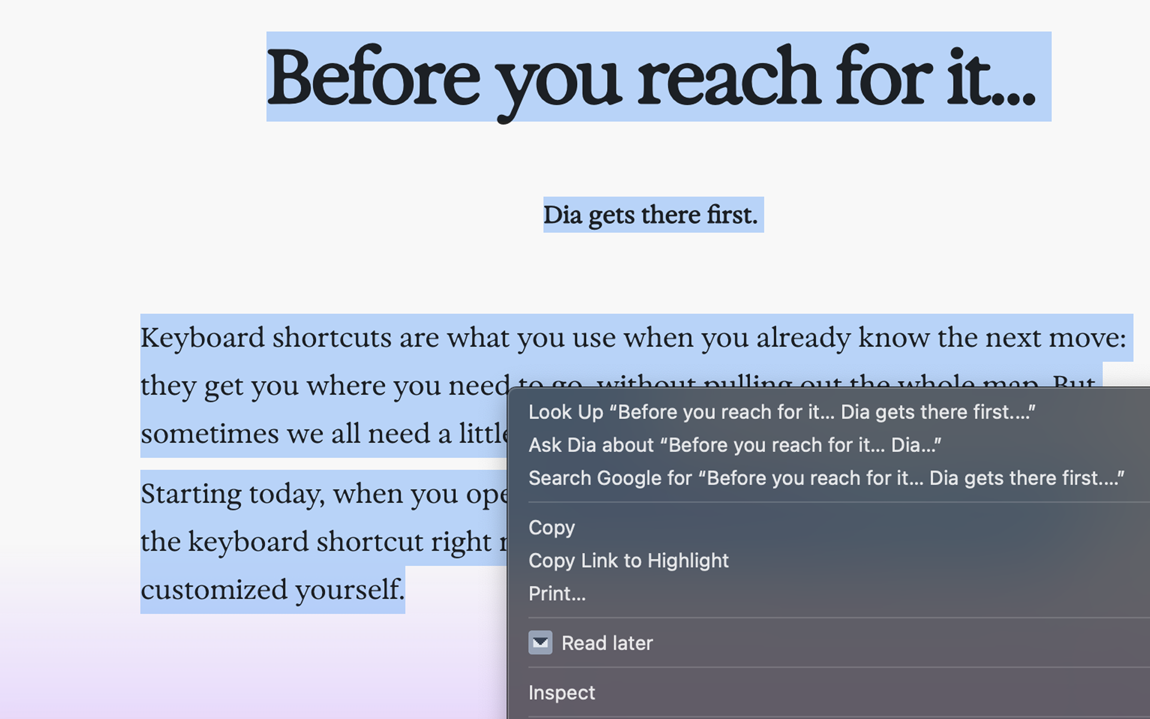 Readlater - Main product screenshot demonstrating key features and user interface