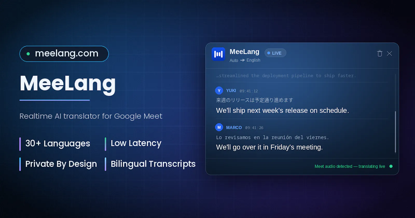 MeeLang screenshot 1
