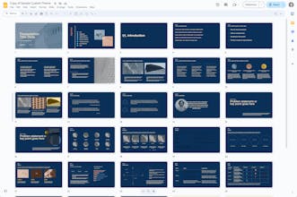 Magic of customization at work - AI generating a personalized Google Slides template based on company details.