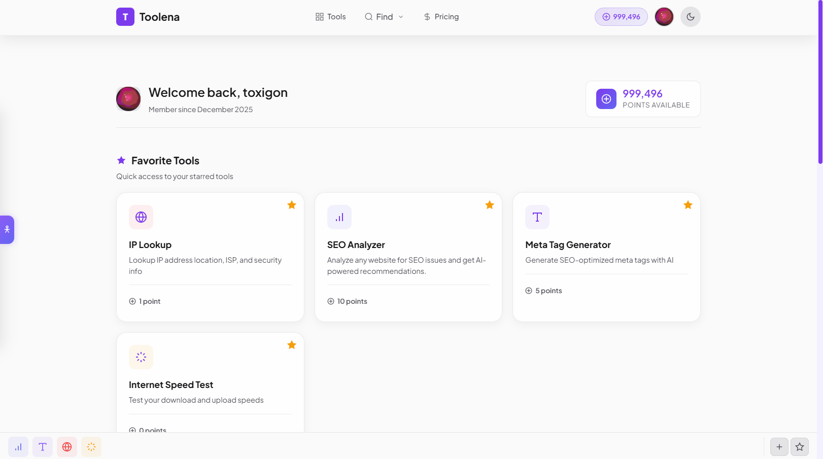 Toolena - Screenshot 2 showing product features and functionality