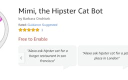 Mimi, the Hipster Cat Voice Assistant media 3