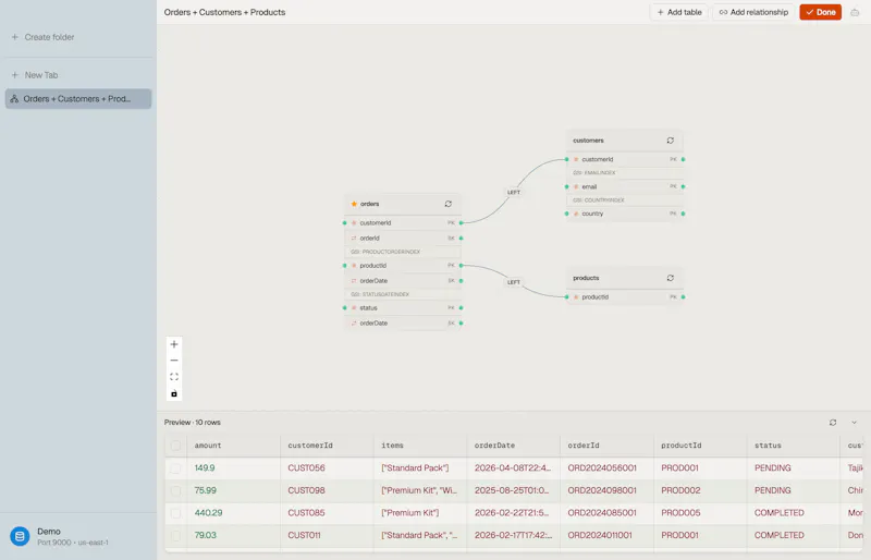 DynoTable screenshot 3