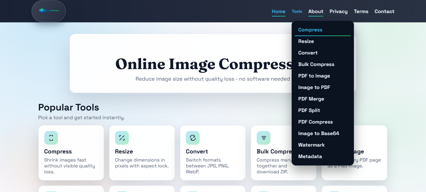 Free Online Image Compressor gallery image