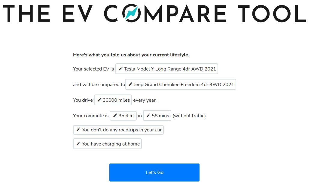 EV Compare Tool gallery image