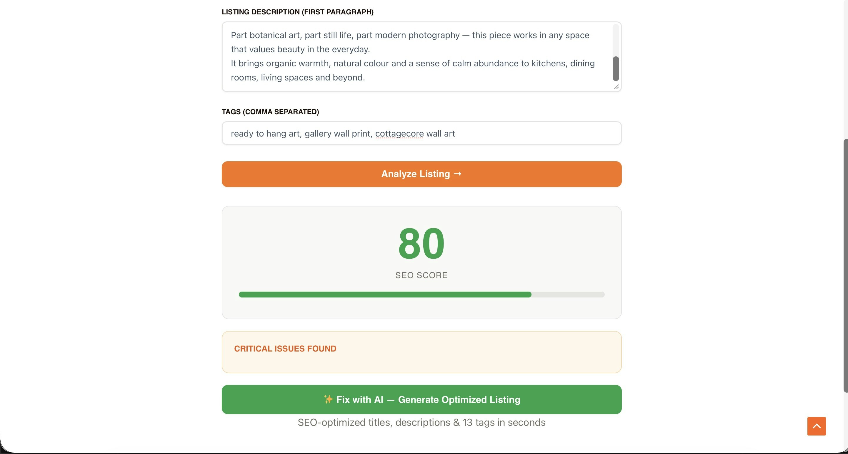 Etsy SEO Audit gallery image