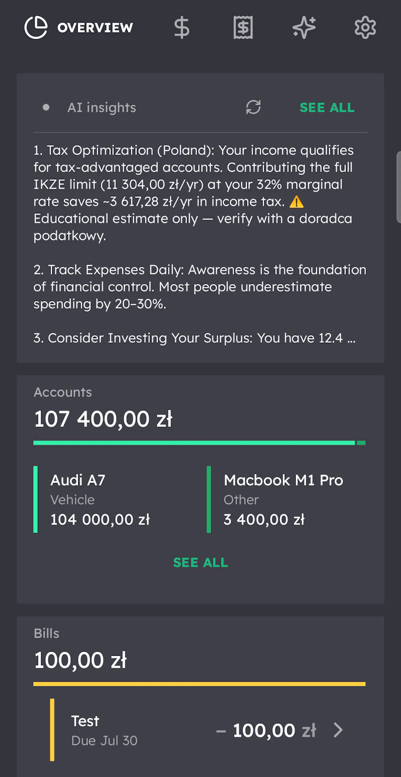 Fainto: Private Budget Tracker screenshot 8