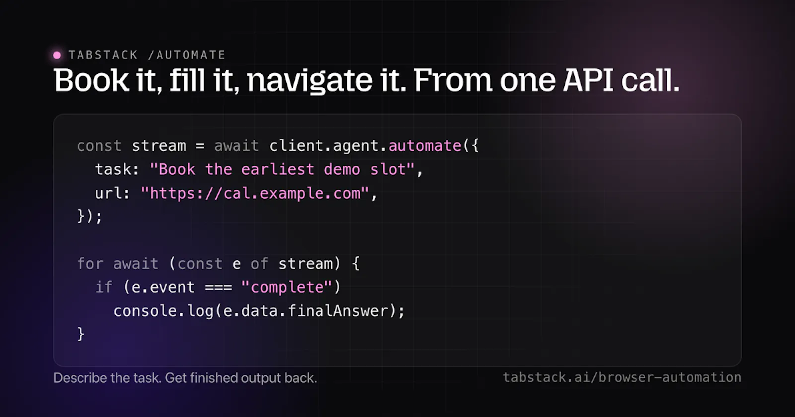 Tabstack Browser Automation screenshot 4