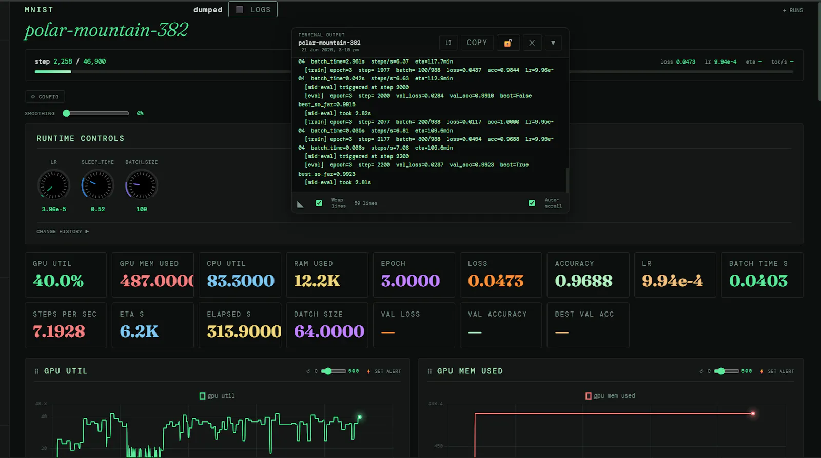 Runlog — ML Training Monitor screenshot 4
