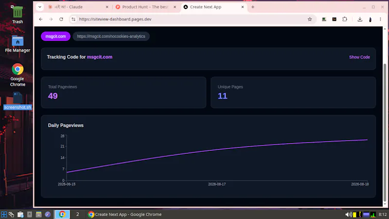 NoCookies Analytics screenshot 1