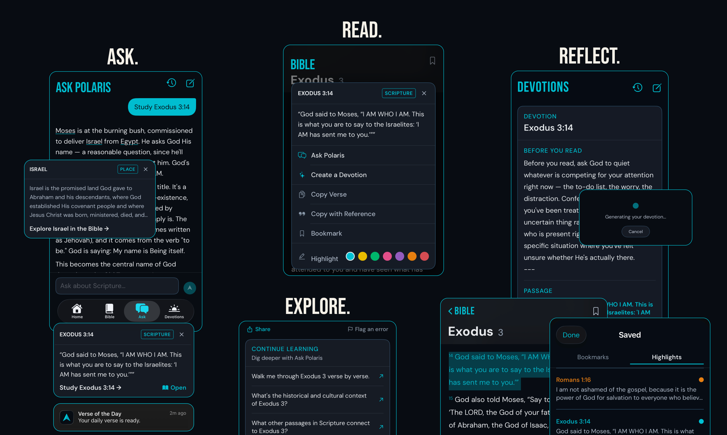 Polaris Bible iOS app launch gallery image