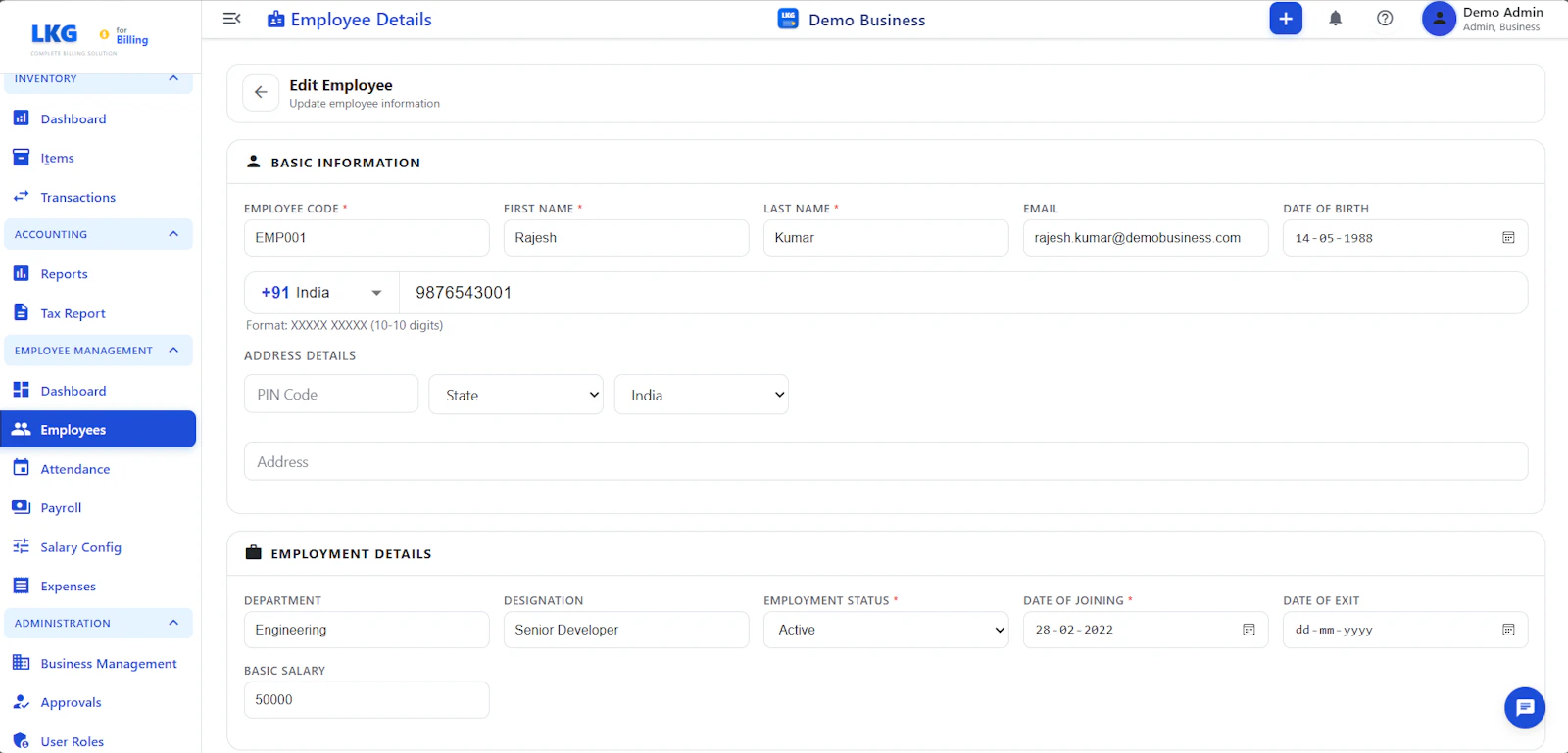 LKG for Billing screenshot 25