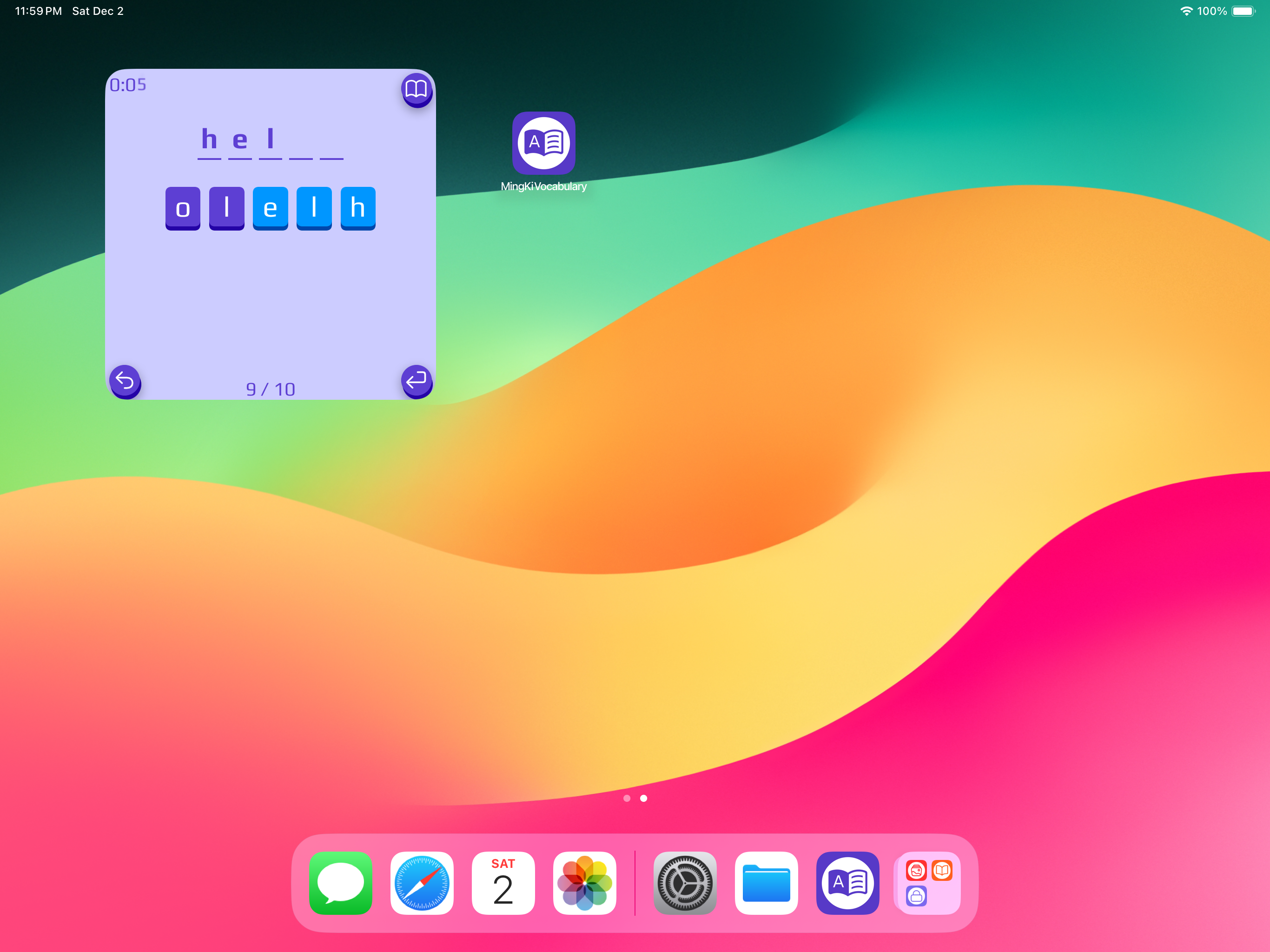 Mídia 17 de Jogos de vocabulário Mingki - Jogue jogos de palavras em widgets