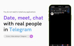 Circle | Video dating in Telegram media 1