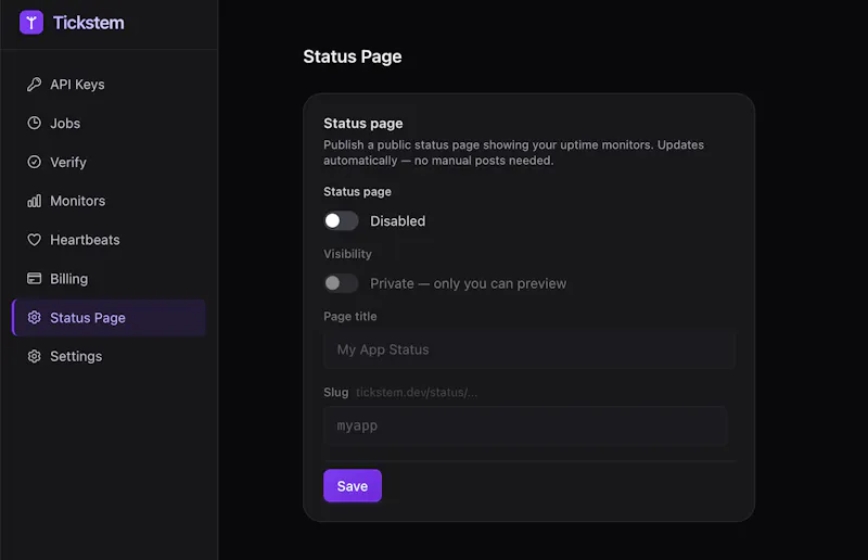 Tickstem screenshot 3