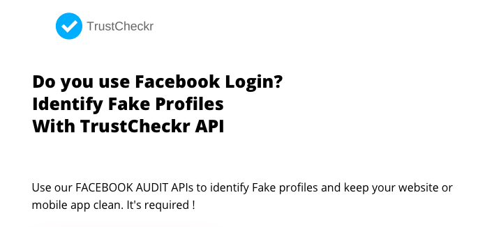 TrustCheckr - Facebook Audit API gallery image