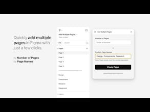 Figma Plugin: Add Multiple Pages gallery image