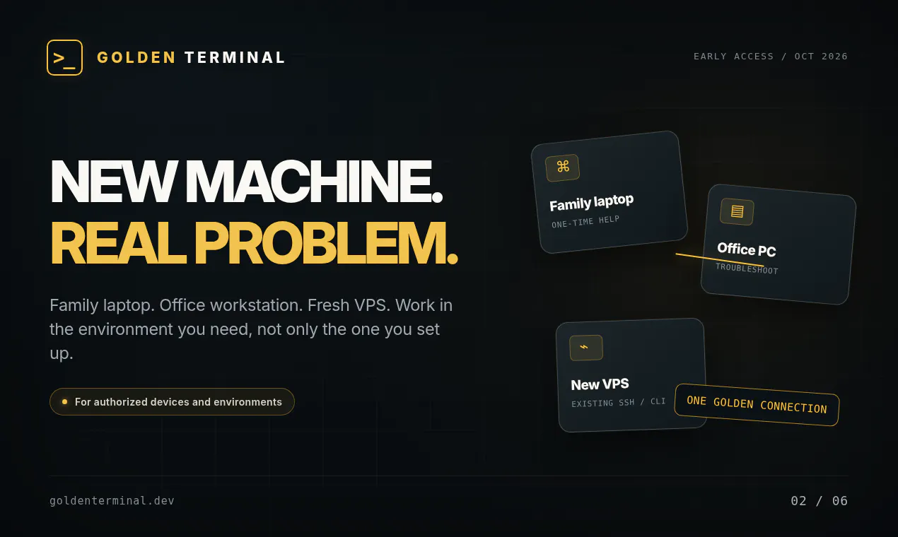 Golden Terminal SSH gallery image