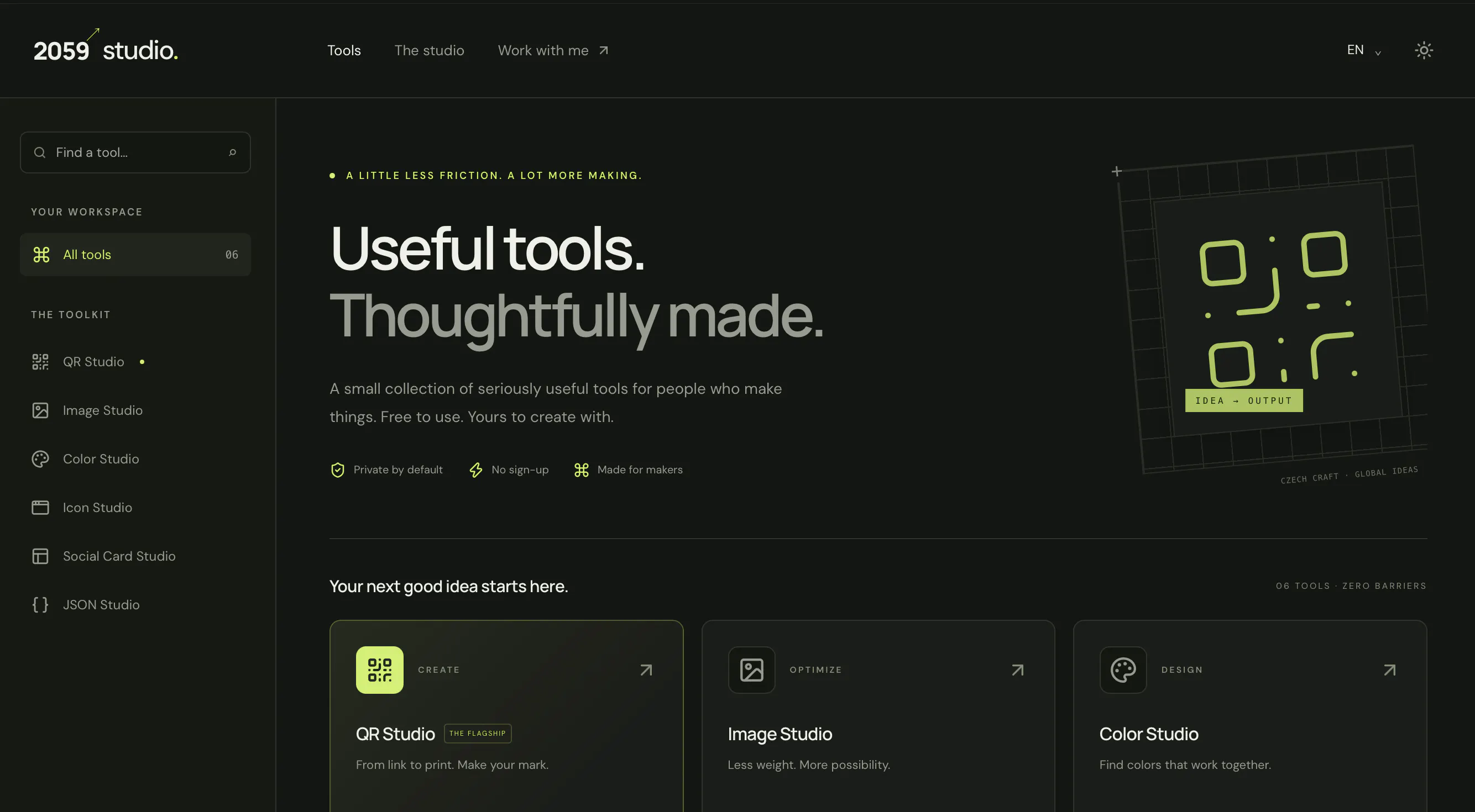 2059 Studio — Useful tools. gallery image
