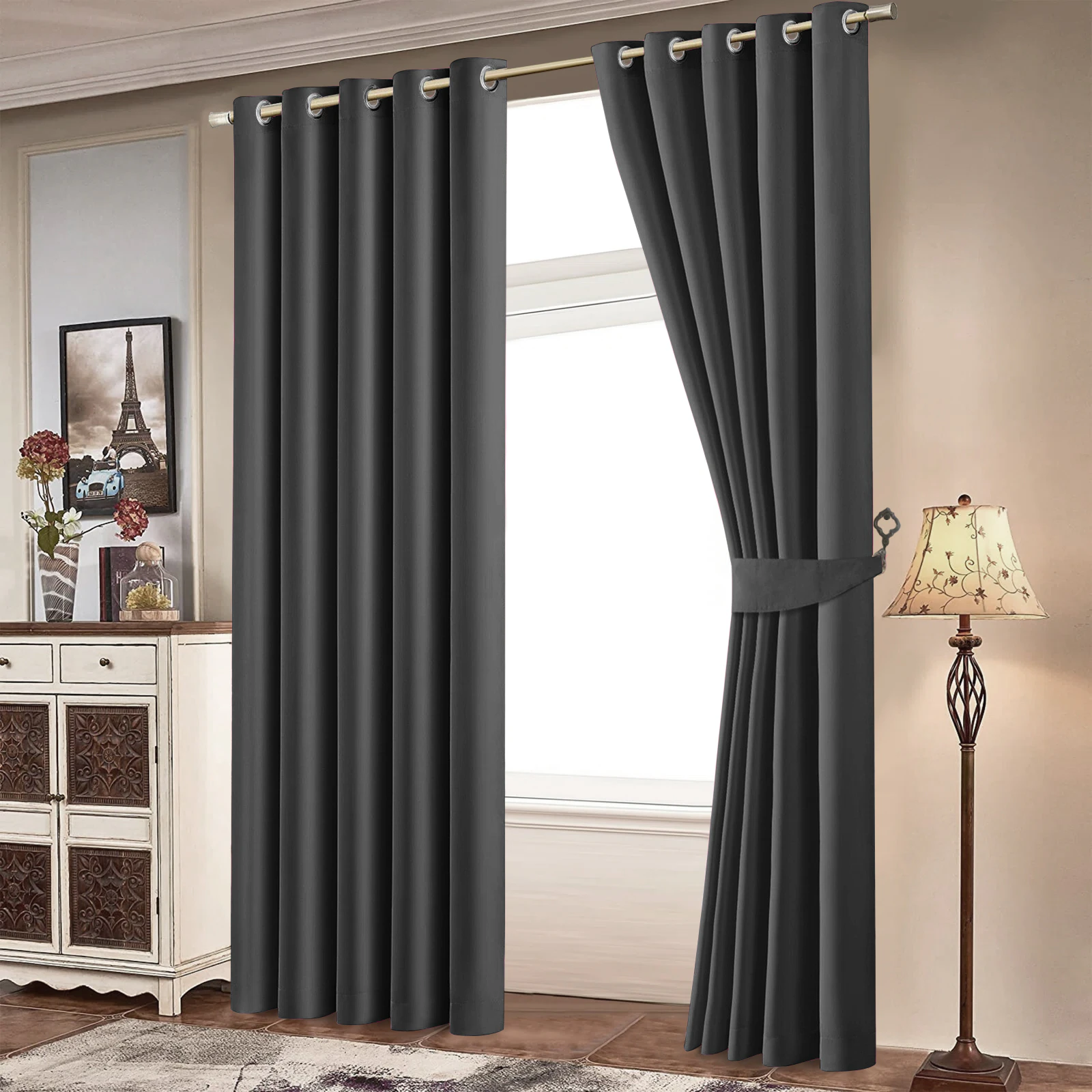 Blackout Eyelet Ready Made Curtains screenshot 10