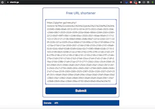 Simple and free URL shortener with API gallery image