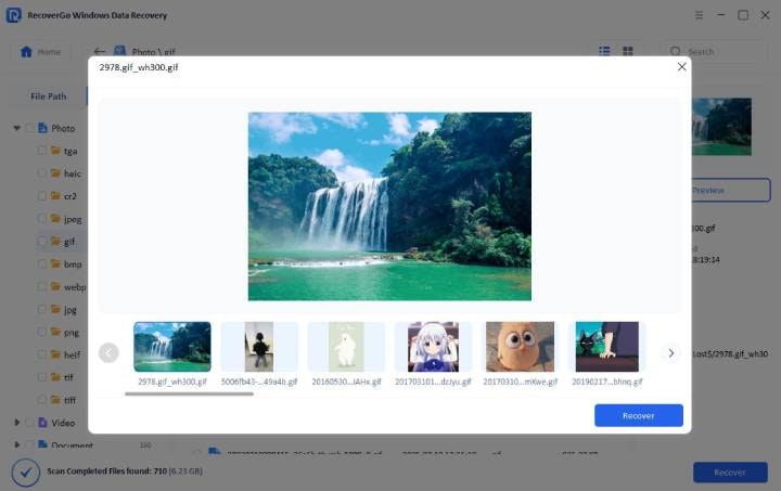RecoverGo - Windows Data Recovery - Screenshot 3 showing product features and functionality