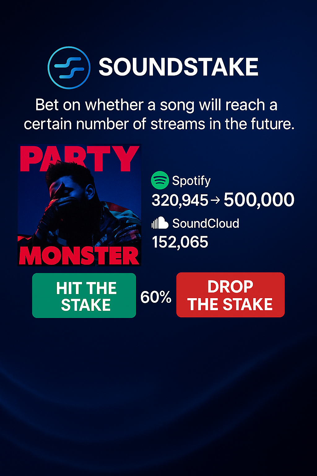 SoundStake | Music Prediction Market - Screenshot 2 preview