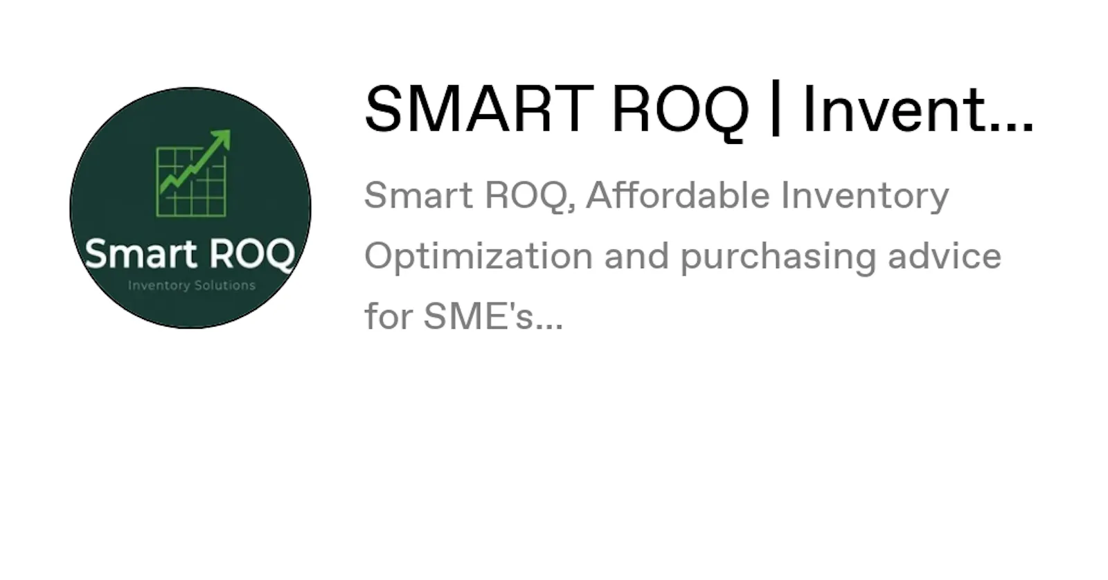 SmartROQ Smarter Inventory & Purchasing screenshot 1