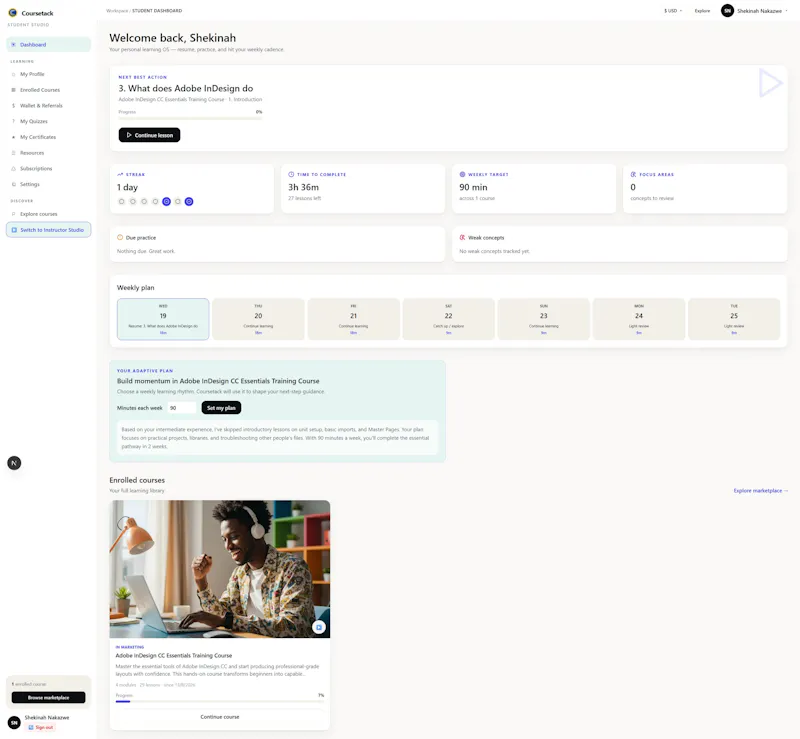 Coursetack screenshot 5