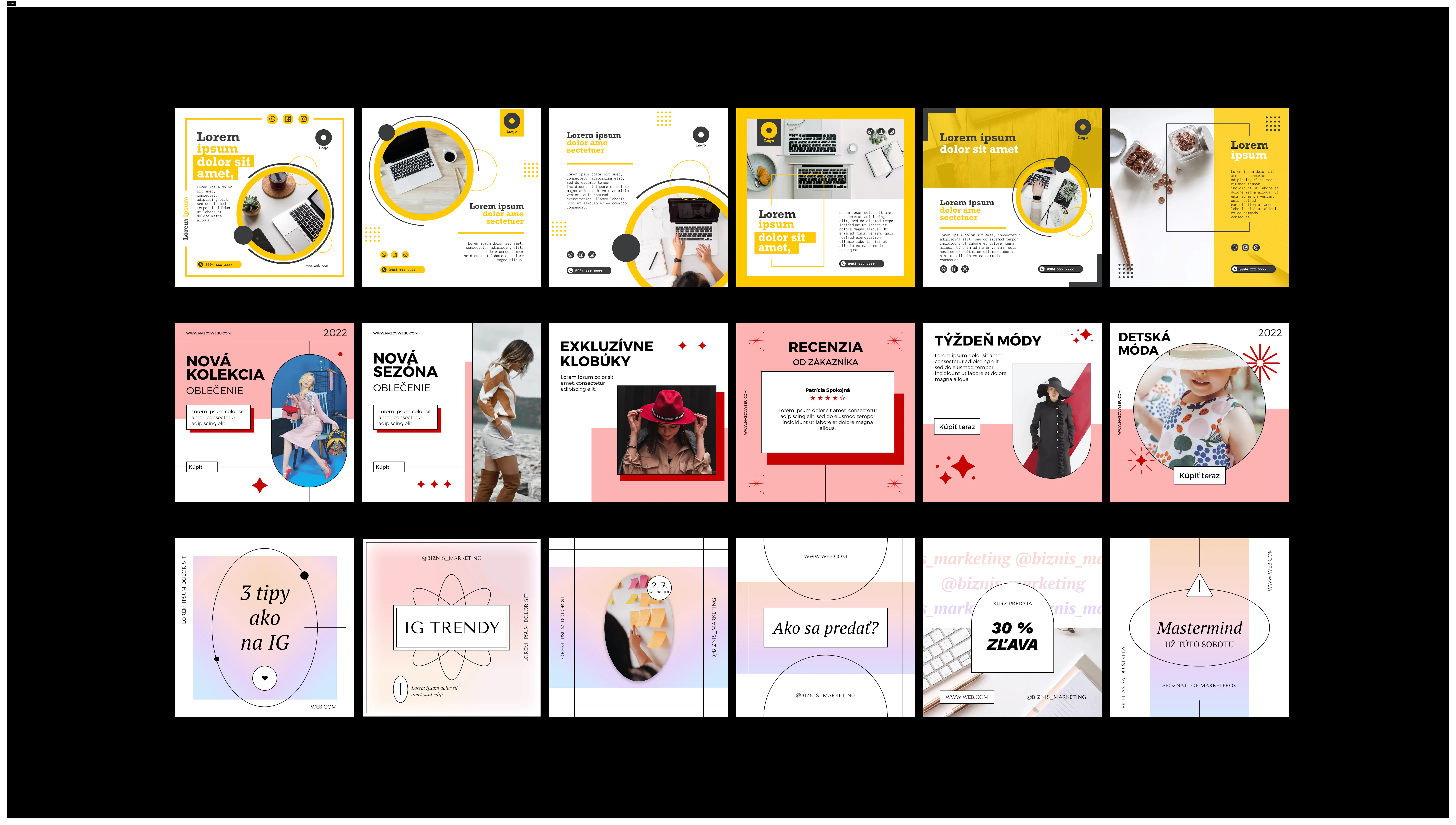 Editable Figma Templates for IG gallery image