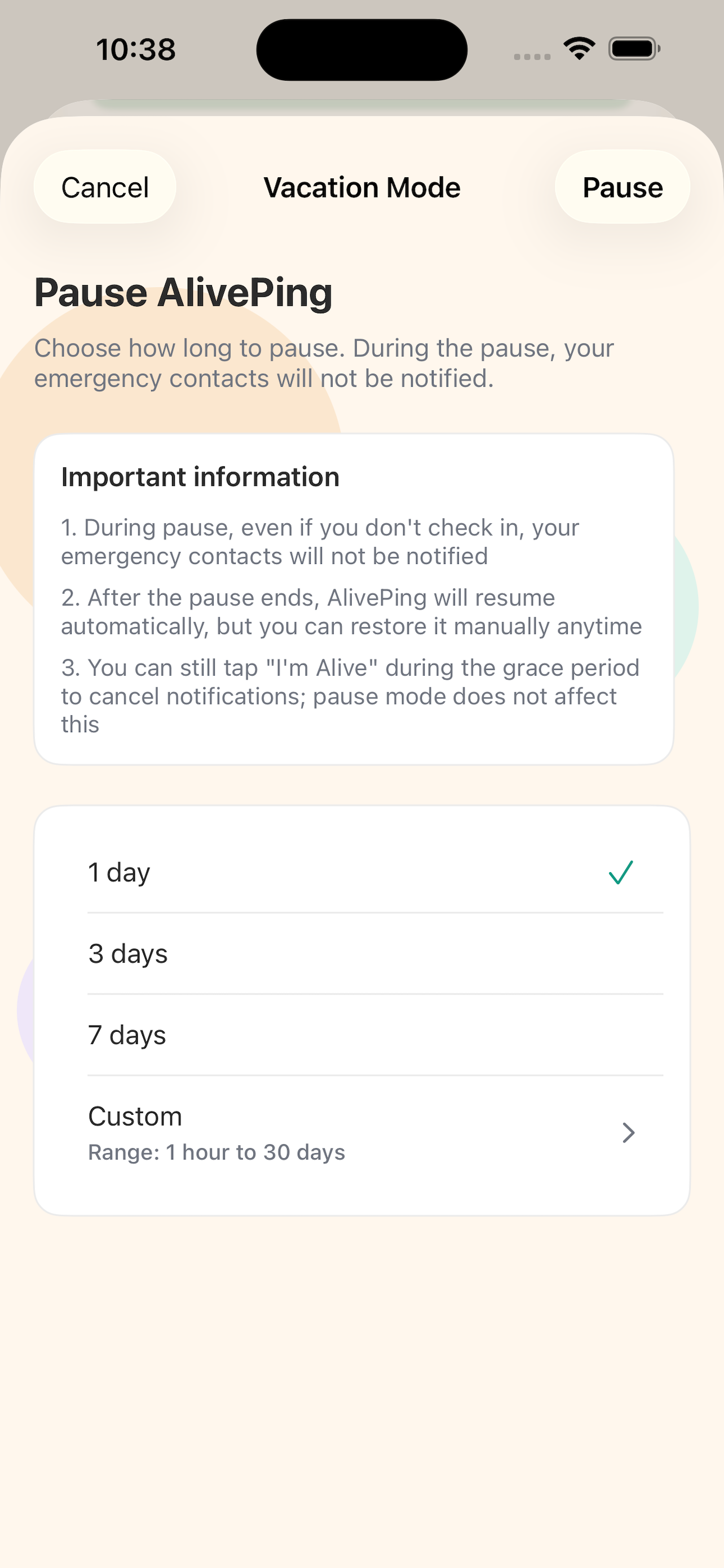 AlivePing Check-in gallery image