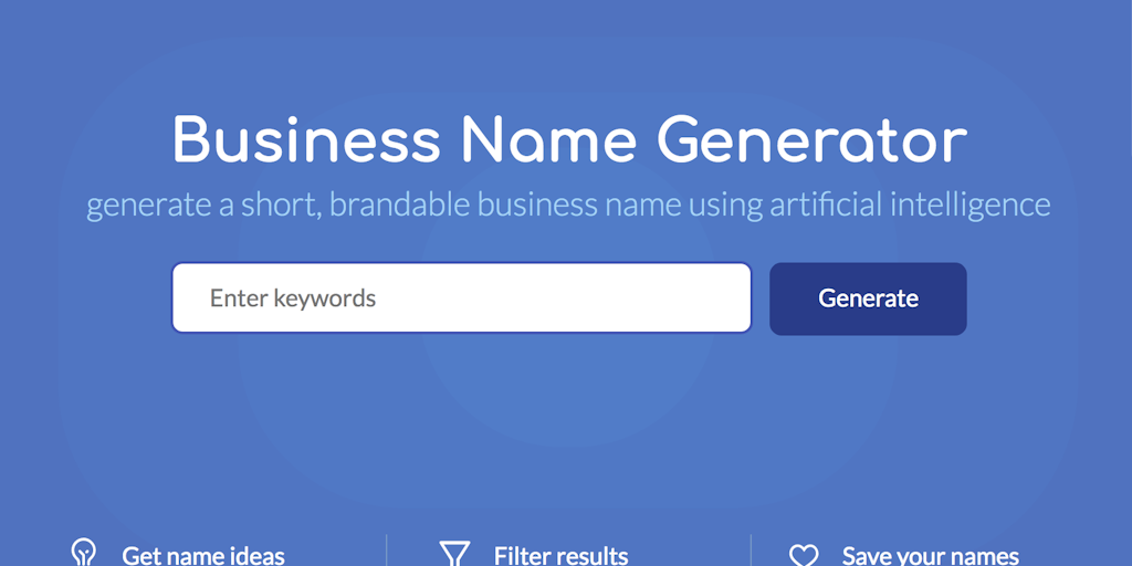 Shopify business name generator