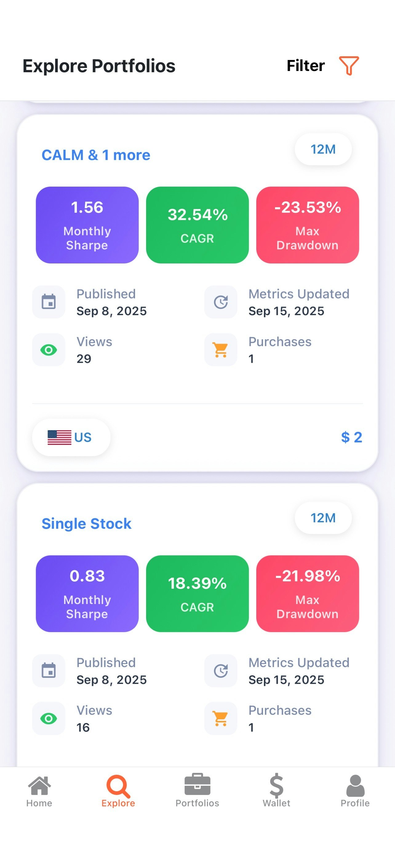 Portfolio Market - Screenshot 4 preview