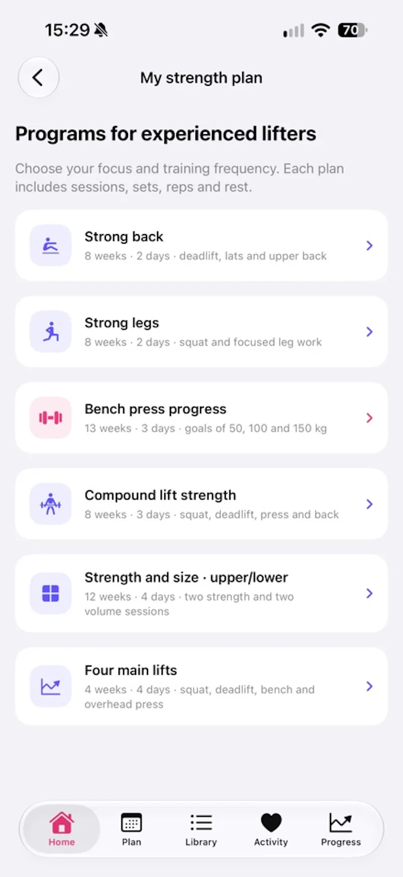Tonus: Home Workout Plan screenshot 3