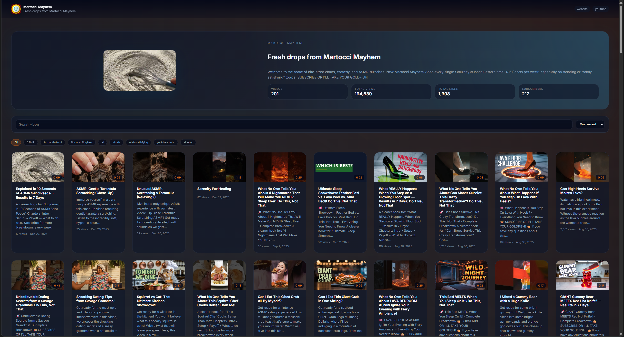 Analytics + Content for YouTube creators gallery image