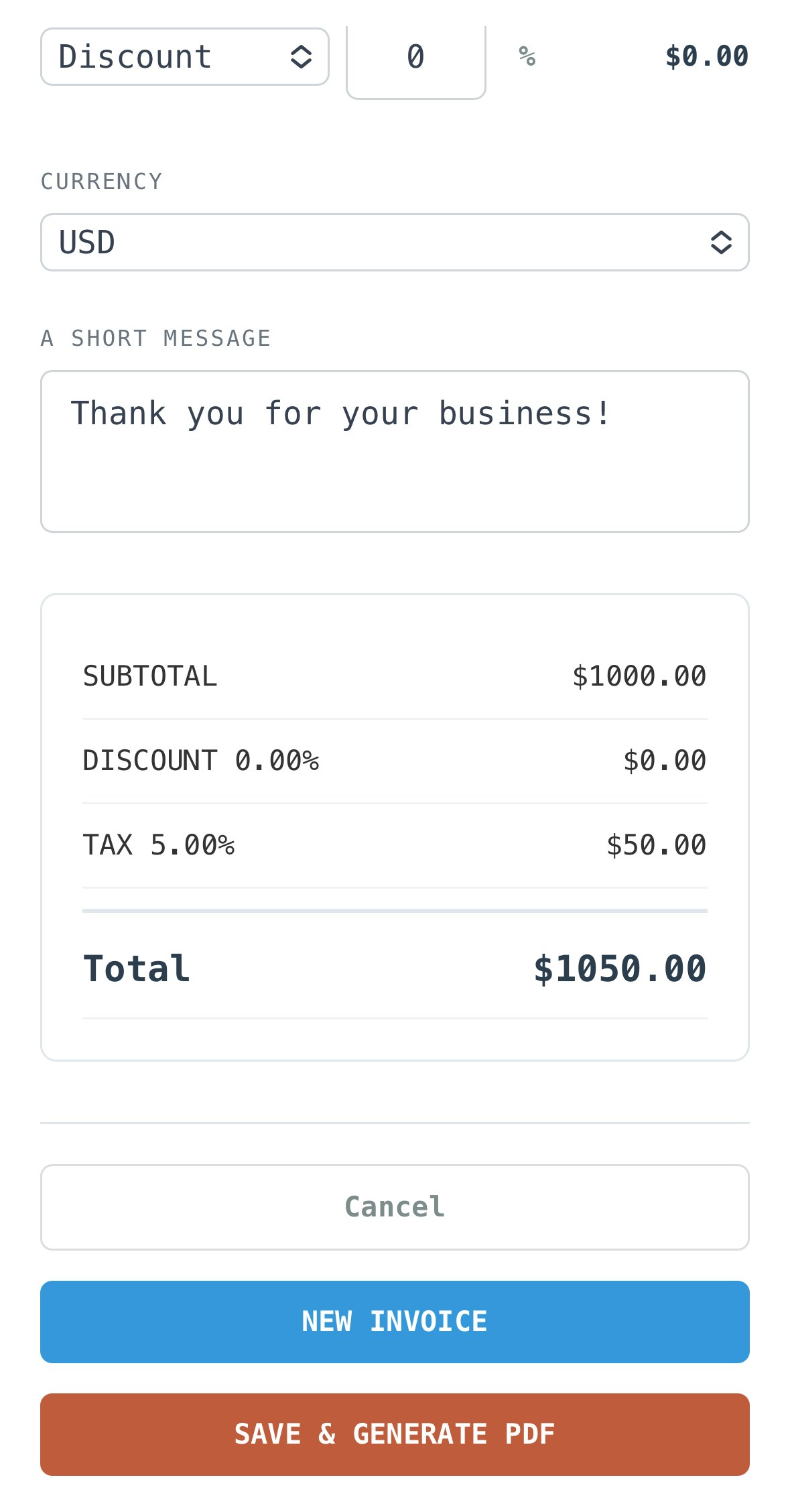 Free Invoice Generator gallery image