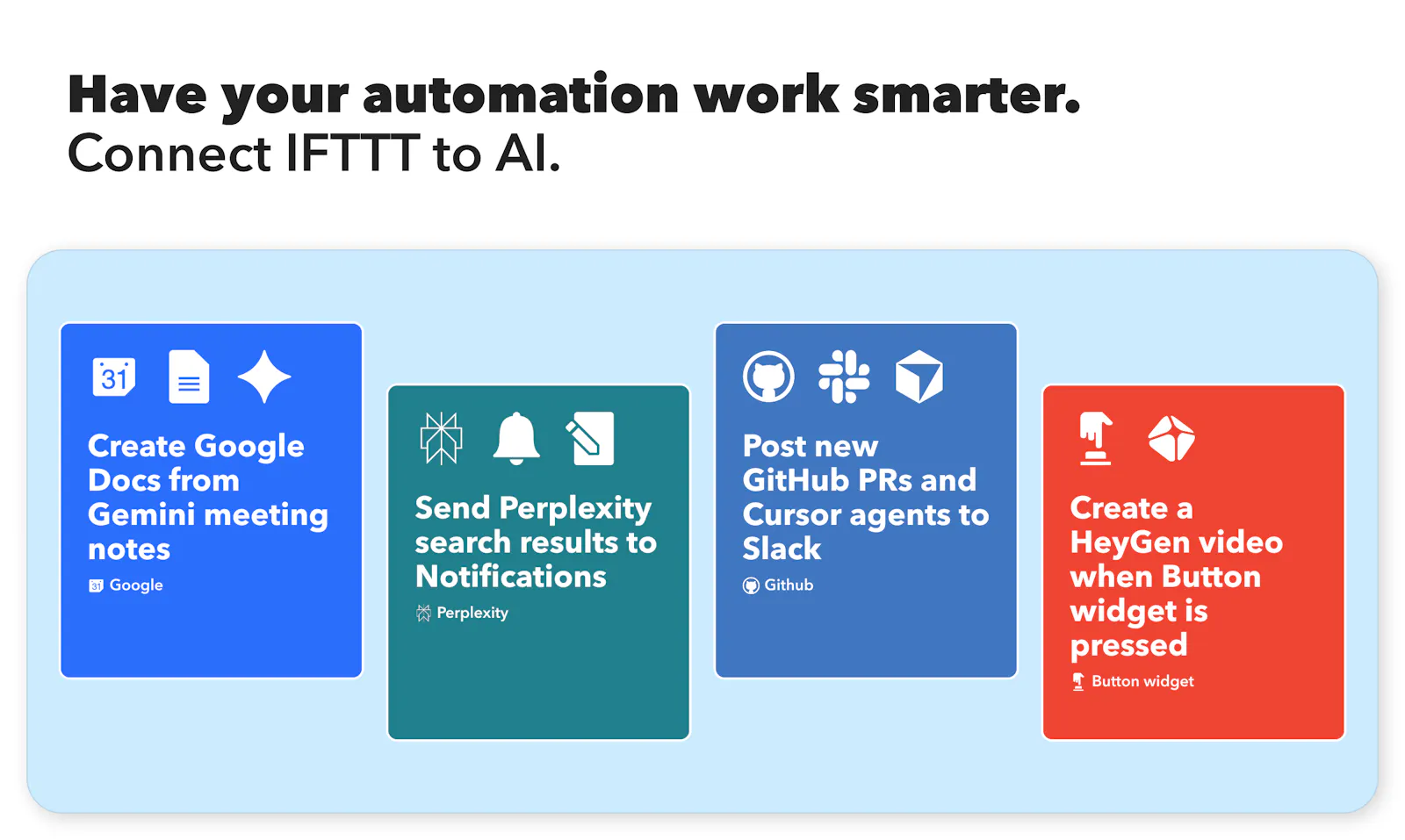 New AI tools by IFTTT screenshot 2