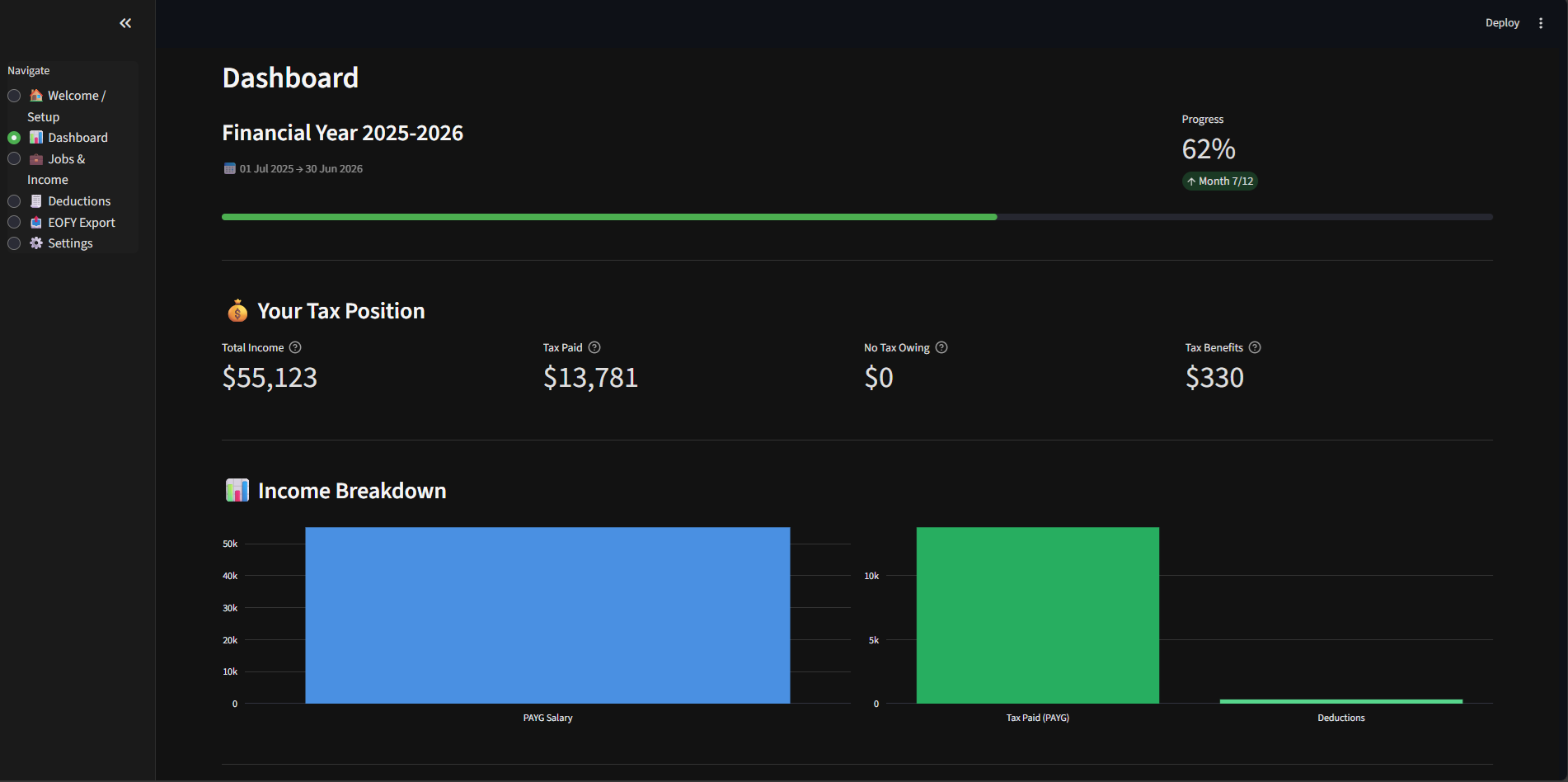 Tax-E - Screenshot 2 showing product features and functionality
